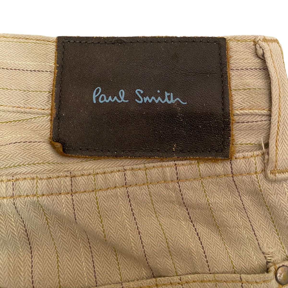 Paul Smith PAUL SMITH VINTAGE STRIPE DENIM PANTS Size US 32 / EU 48 - 9 Thumbnail