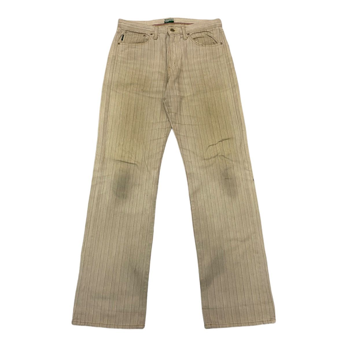Paul Smith PAUL SMITH VINTAGE STRIPE DENIM PANTS Size US 32 / EU 48 - 1 Thumbnail
