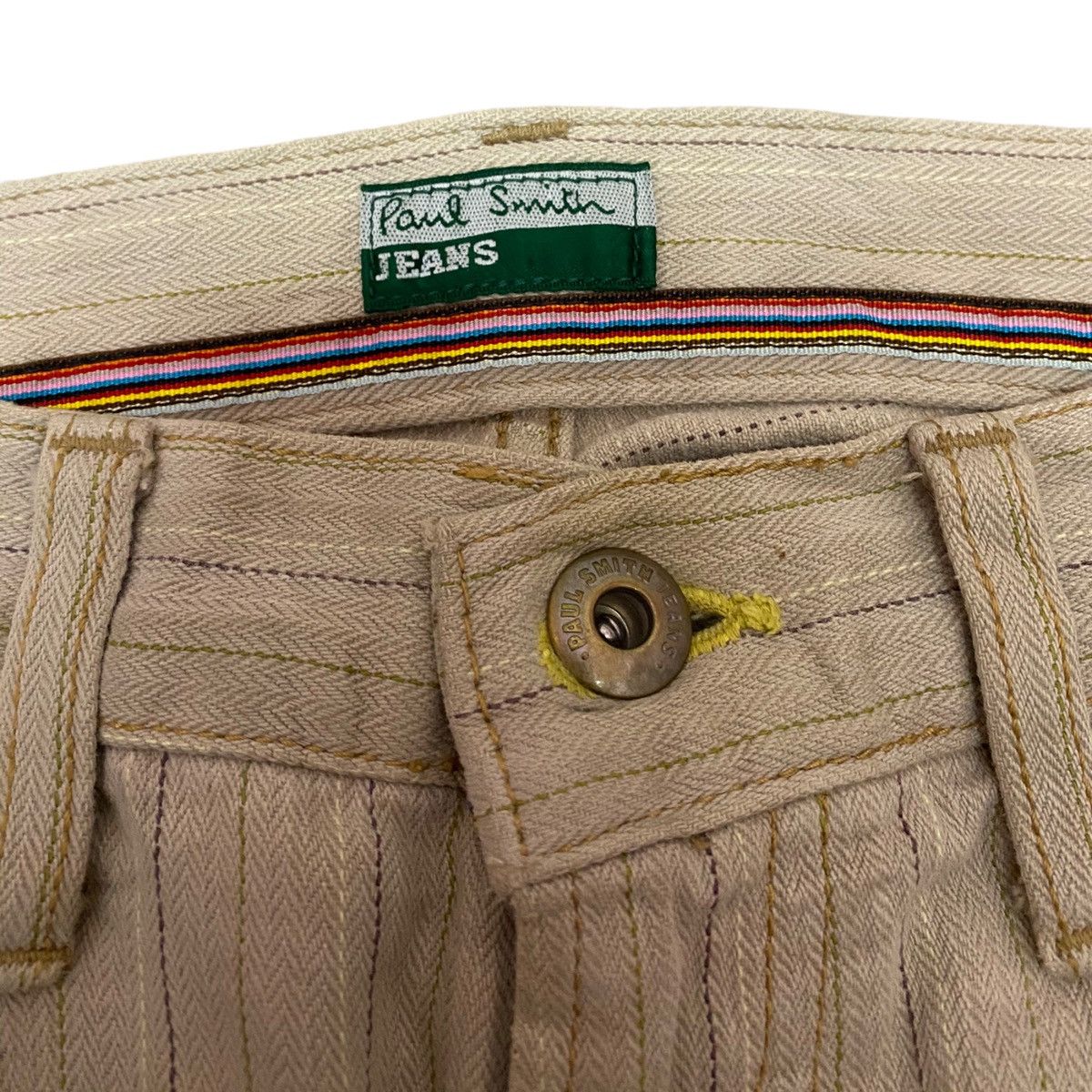 Paul Smith PAUL SMITH VINTAGE STRIPE DENIM PANTS Size US 32 / EU 48 - 8 Thumbnail
