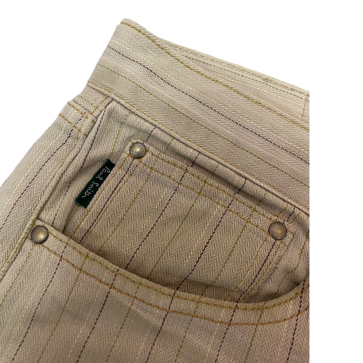 Paul Smith PAUL SMITH VINTAGE STRIPE DENIM PANTS Size US 32 / EU 48 - 10 Thumbnail