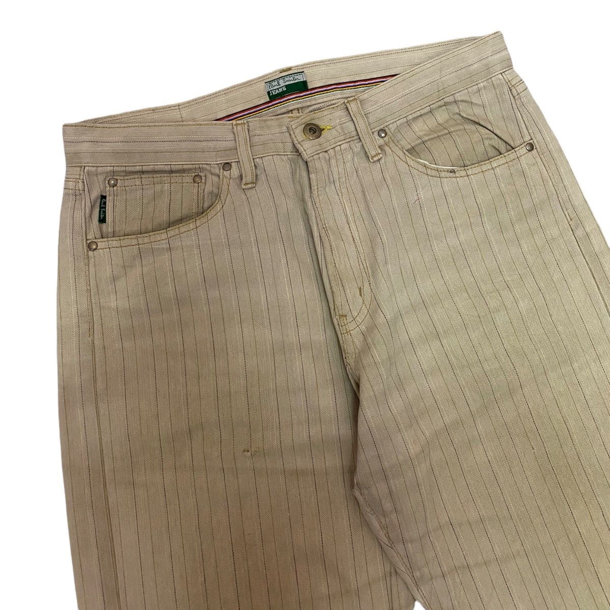 Paul Smith PAUL SMITH VINTAGE STRIPE DENIM PANTS Size US 32 / EU 48 - 7 Thumbnail