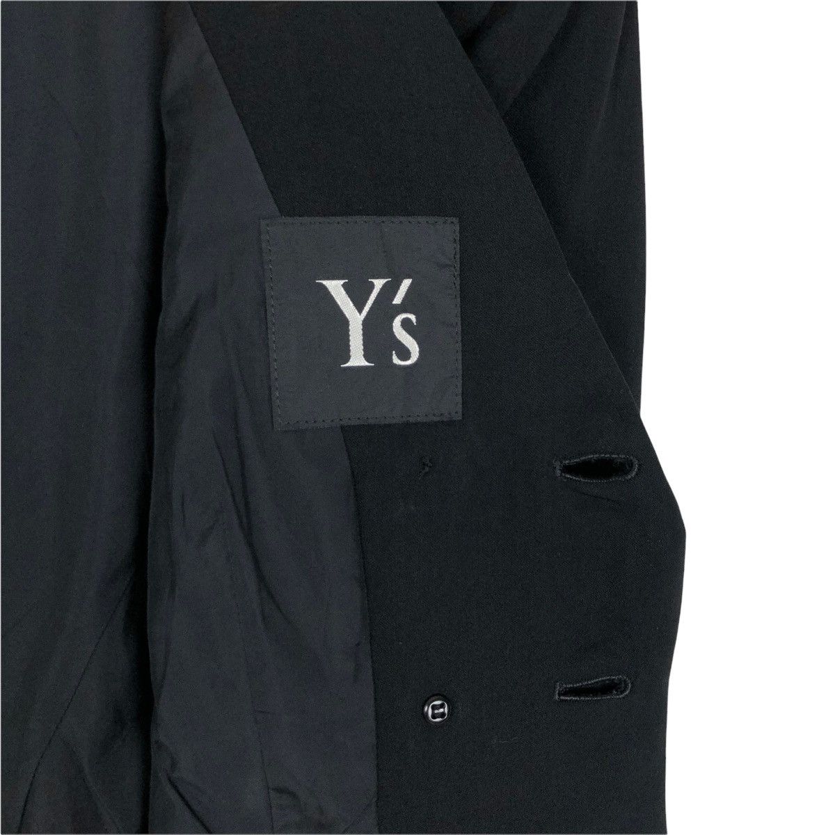 Japanese Brand Vintage Y’s Yohji Yamamoto Wool Coat Size XS / US 0-2 / IT 36-38 - 10 Thumbnail