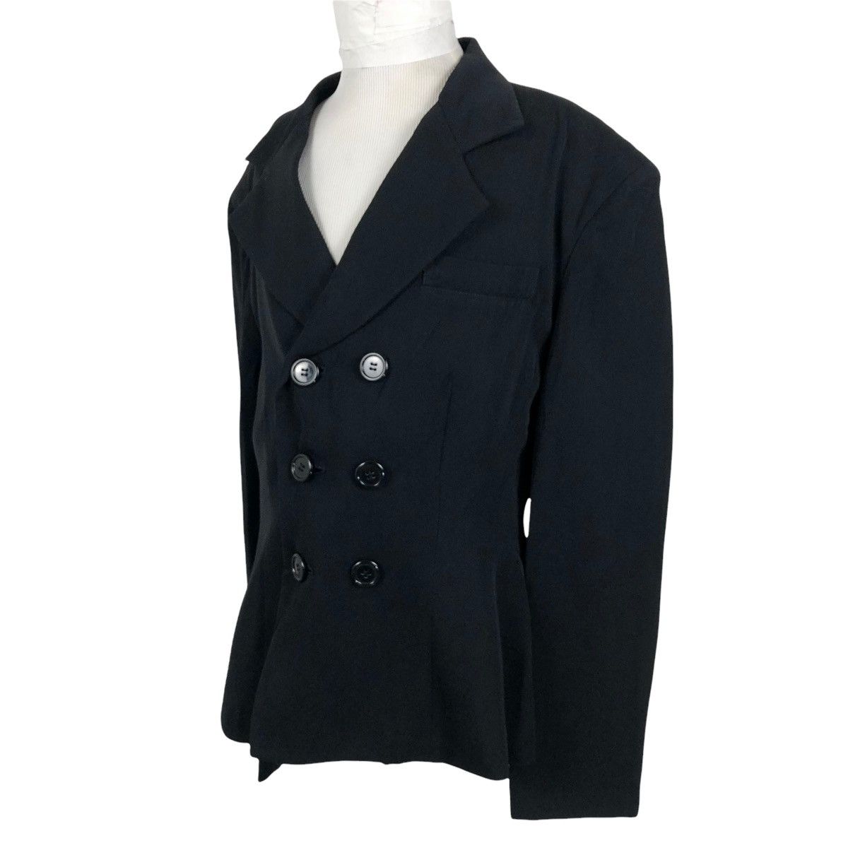 Japanese Brand Vintage Y’s Yohji Yamamoto Wool Coat Size XS / US 0-2 / IT 36-38 - 2 Thumbnail