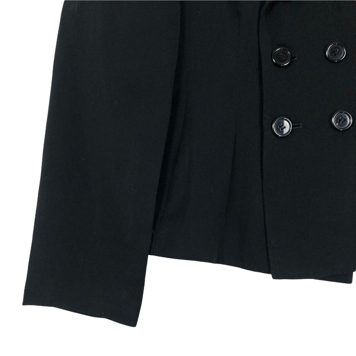 Japanese Brand Vintage Y’s Yohji Yamamoto Wool Coat Size XS / US 0-2 / IT 36-38 - 5 Thumbnail