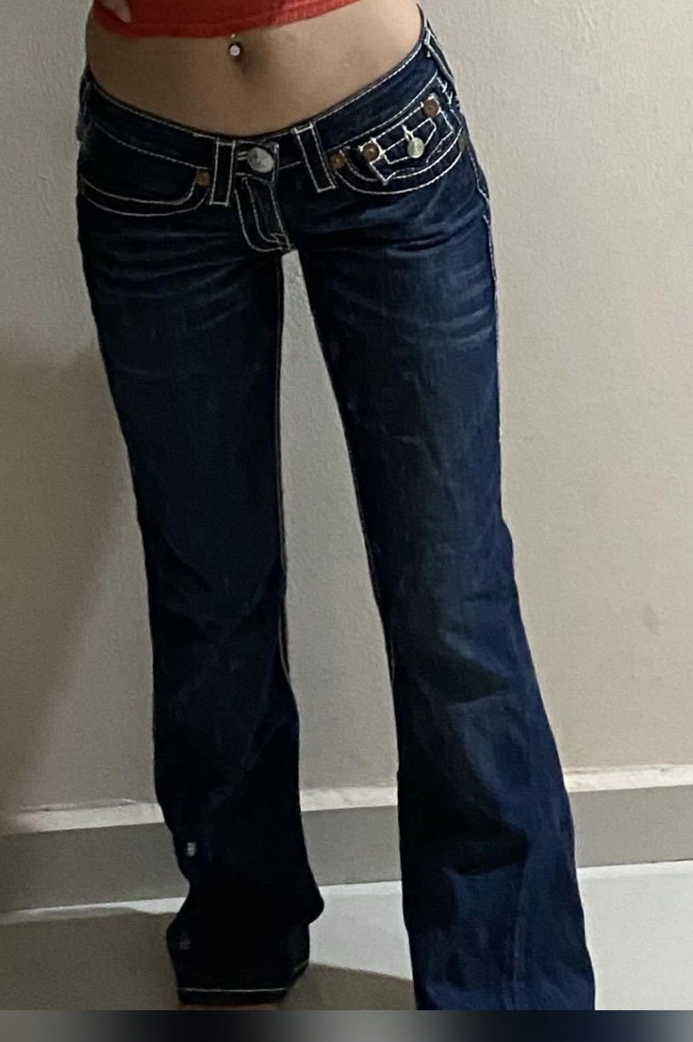 True Religion True Religion Boot Cut Ladies Jeans Distressed Size 24" / US 00 / IT 34 - 11 Thumbnail