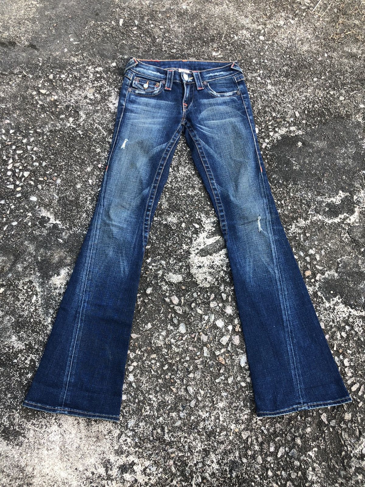 True Religion True Religion Boot Cut Ladies Jeans Distressed Size 24" / US 00 / IT 34 - 2 Thumbnail