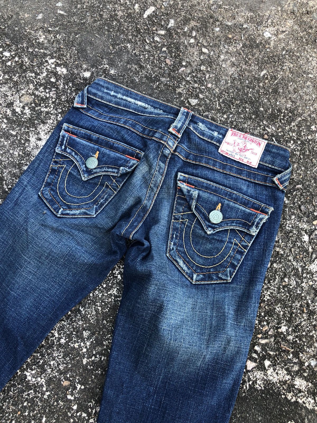 True Religion True Religion Boot Cut Ladies Jeans Distressed Size 24" / US 00 / IT 34 - 8 Thumbnail