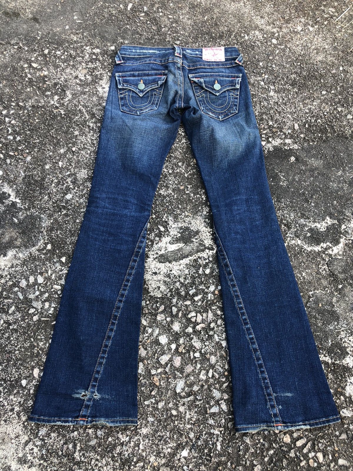 True Religion True Religion Boot Cut Ladies Jeans Distressed Size 24" / US 00 / IT 34 - 7 Thumbnail