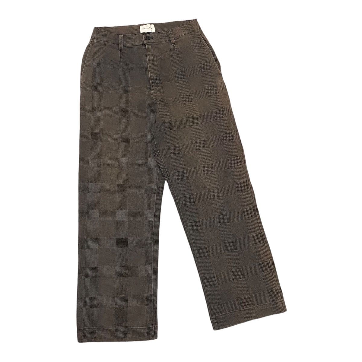 Designer EMMA CLOTHS CHECKED PATCHWORK TROUSERS PANTS Size US 28 / EU 44 - 7 Thumbnail
