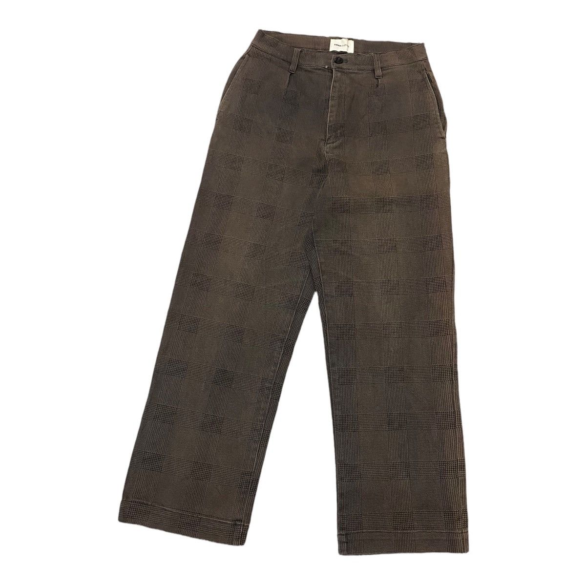 Designer EMMA CLOTHS CHECKED PATCHWORK TROUSERS PANTS Size US 28 / EU 44 - 5 Thumbnail
