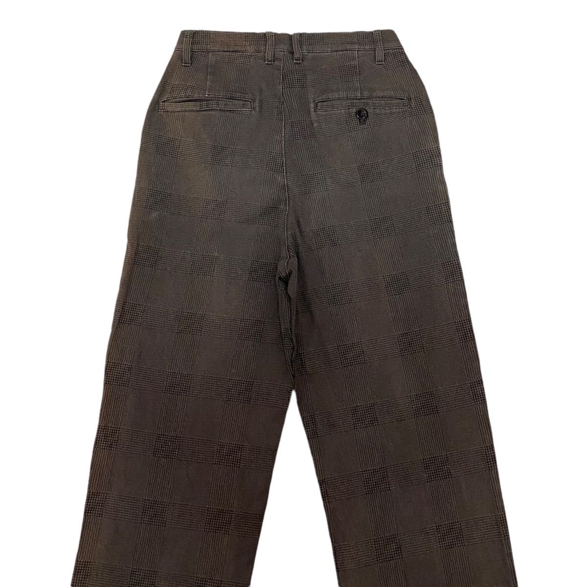 Designer EMMA CLOTHS CHECKED PATCHWORK TROUSERS PANTS Size US 28 / EU 44 - 4 Thumbnail
