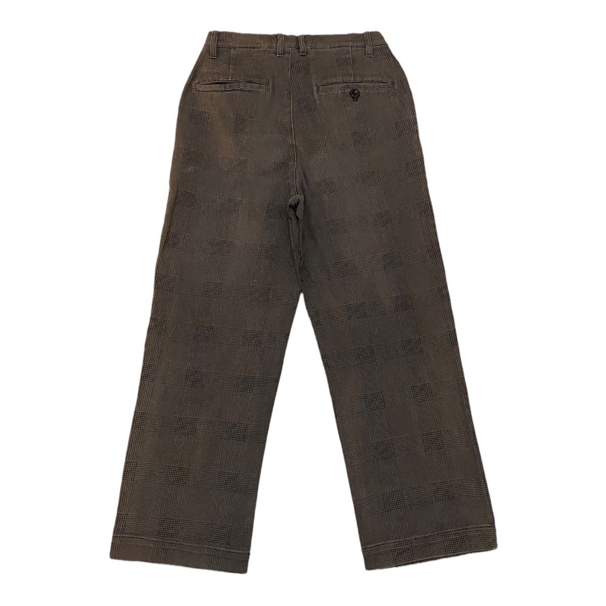 Designer EMMA CLOTHS CHECKED PATCHWORK TROUSERS PANTS Size US 28 / EU 44 - 2 Thumbnail