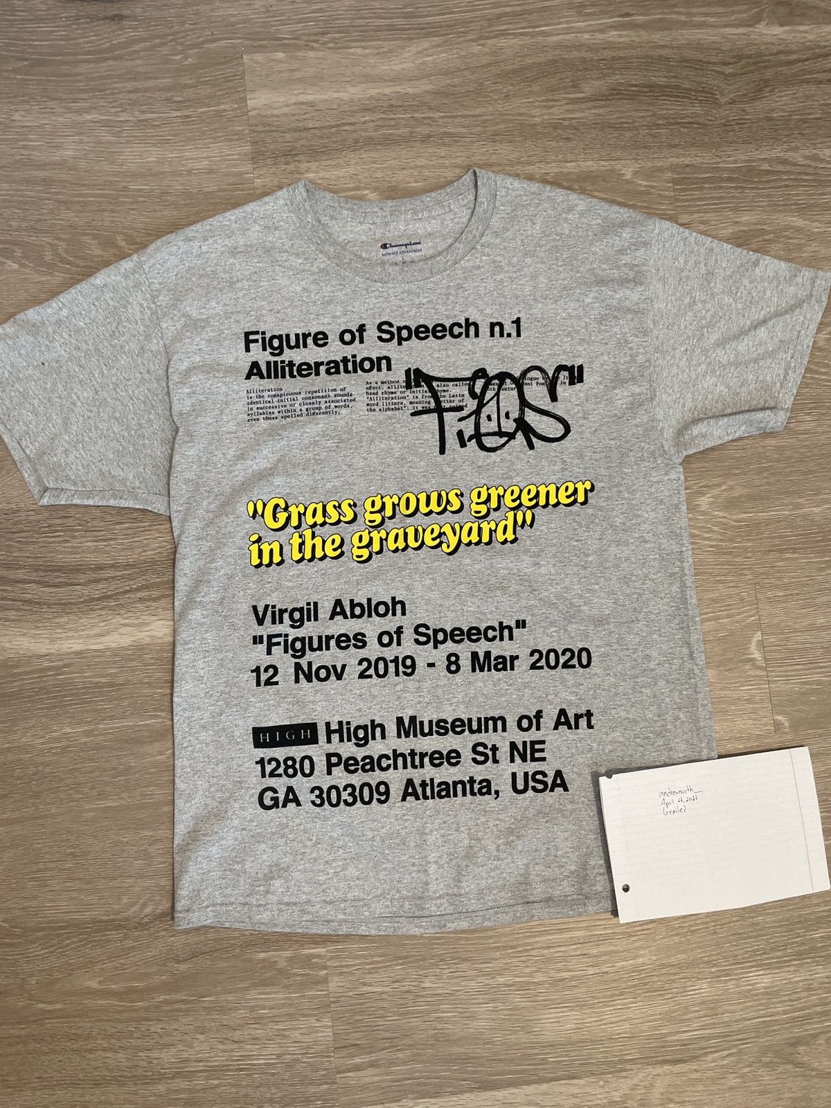 Virgil Abloh Canary Yellow x FOS Alliteration VAA + AMO 3G