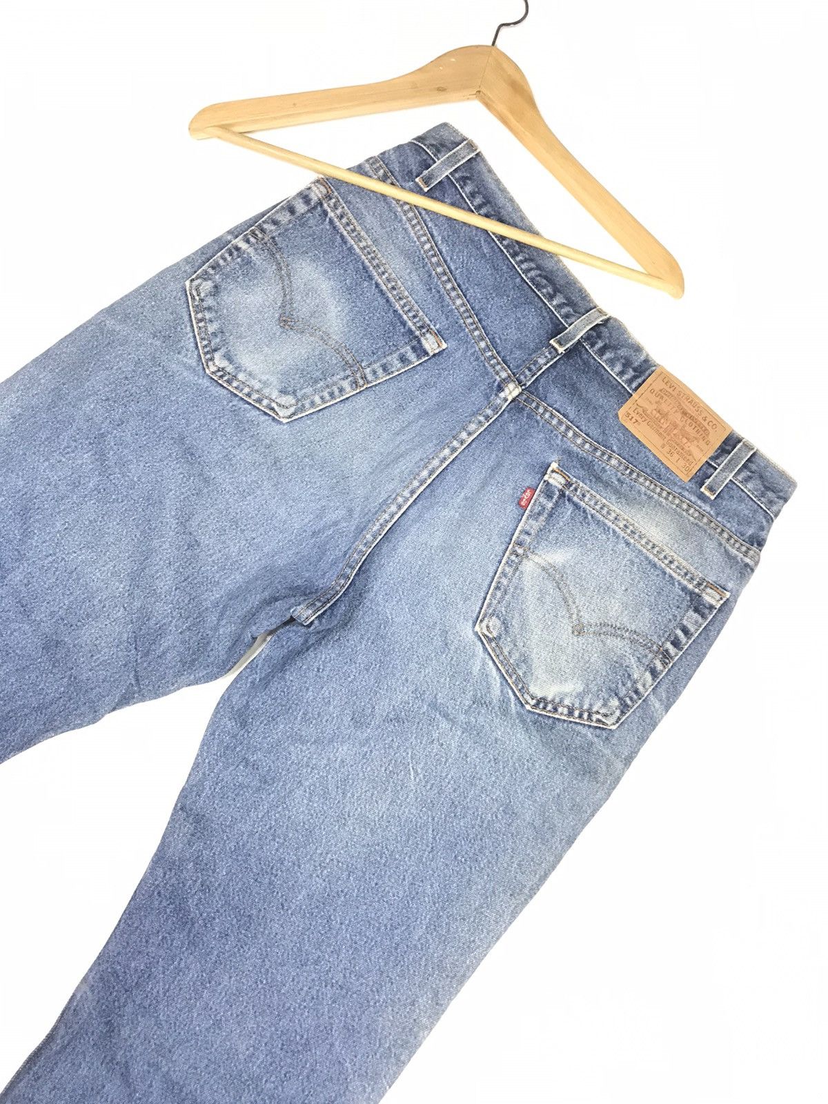Levi's × Vintage VINTAGE 1999 LEVIS 517 FLARE BOOTCUT BLUE WASH DENIM Size US 36 / EU 52 - 8 Thumbnail