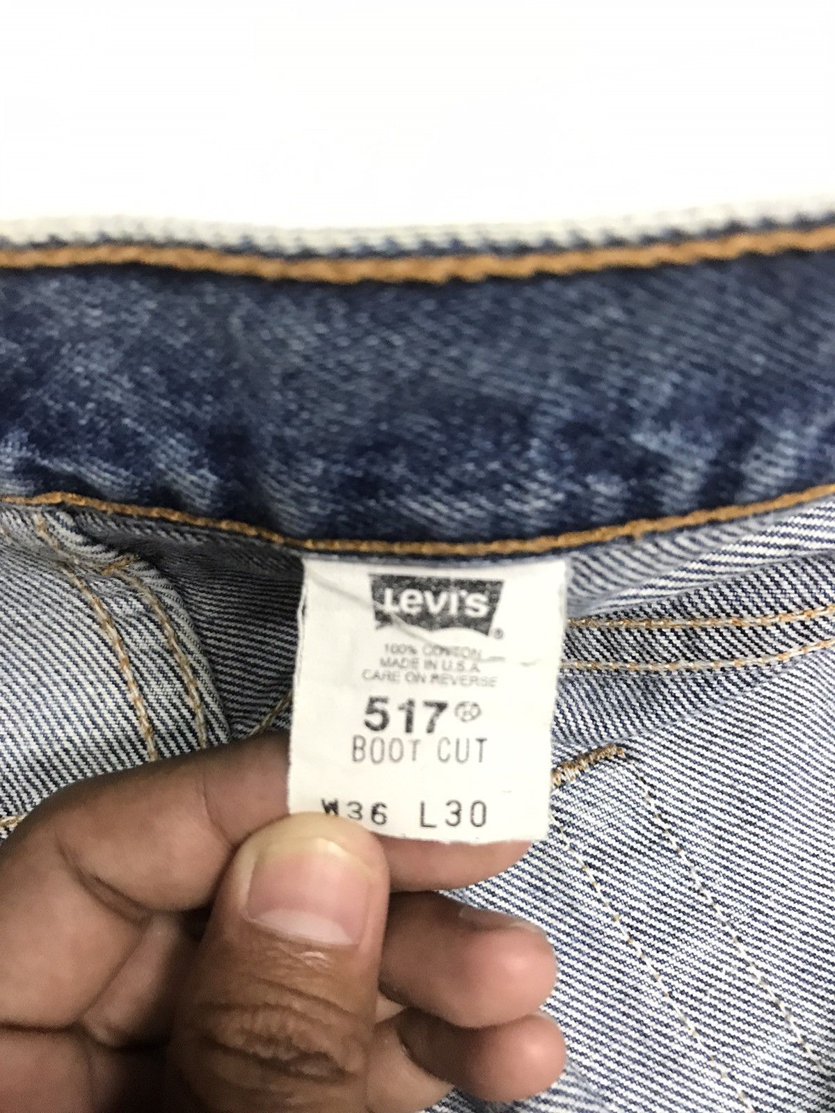 Levi's × Vintage VINTAGE 1999 LEVIS 517 FLARE BOOTCUT BLUE WASH DENIM Size US 36 / EU 52 - 5 Thumbnail