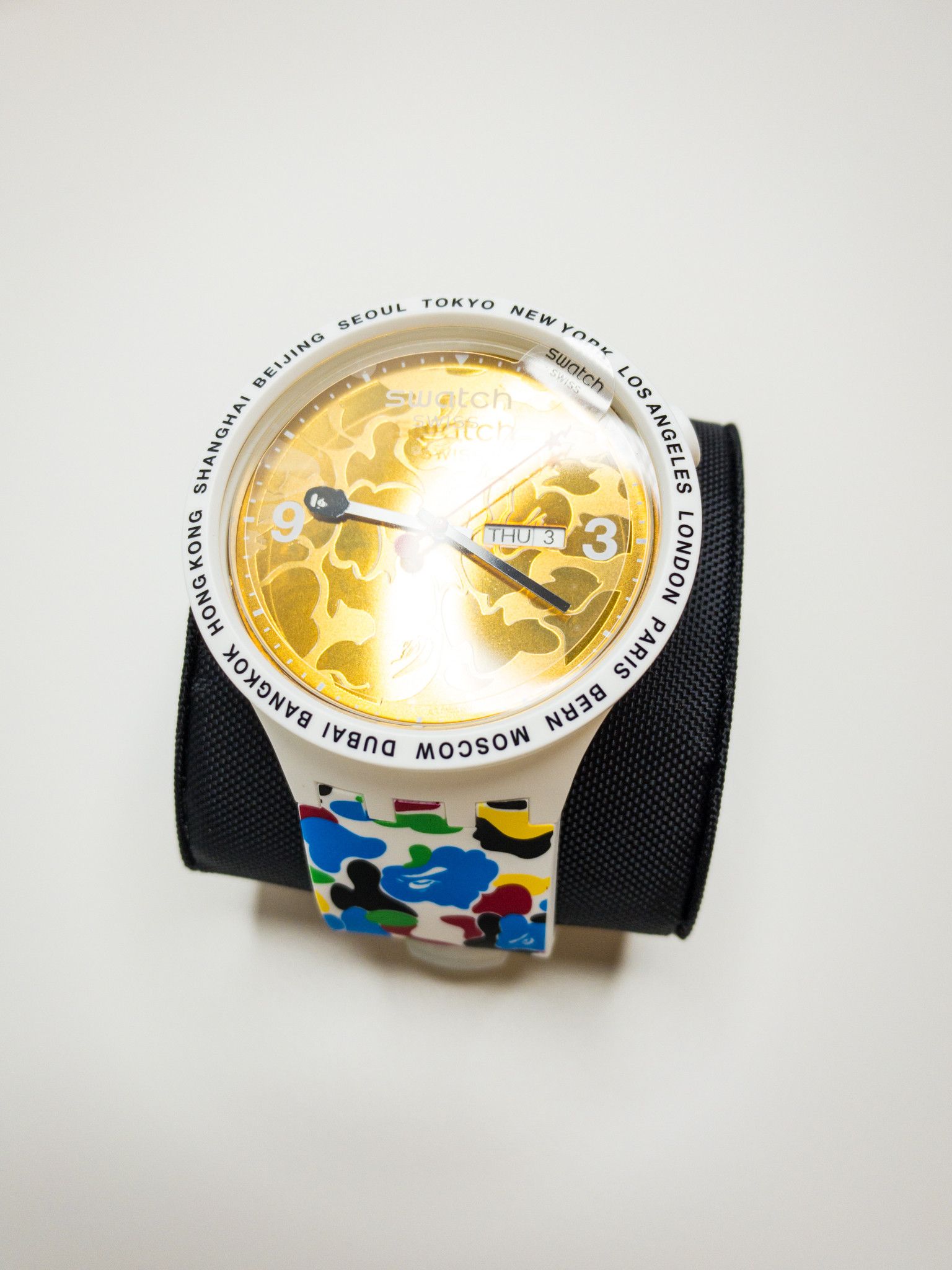 Bape SWATCH x BAPE TOKYO WHITE MULTI CAMO | Grailed