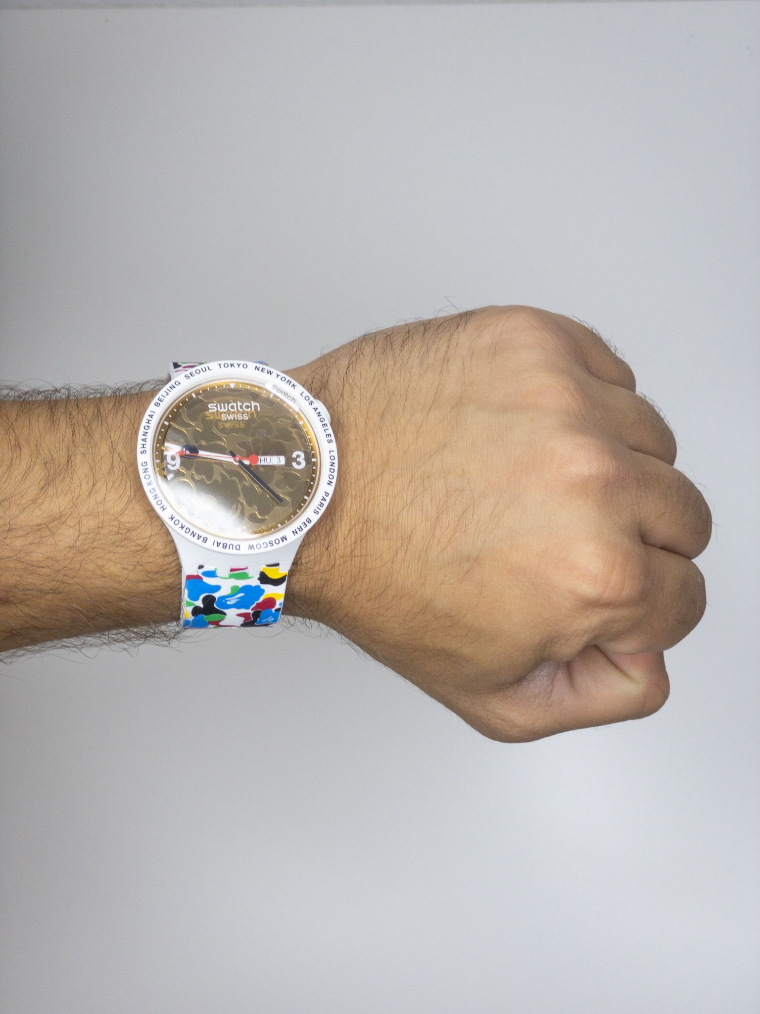 Bape SWATCH x BAPE TOKYO WHITE MULTI CAMO | Grailed