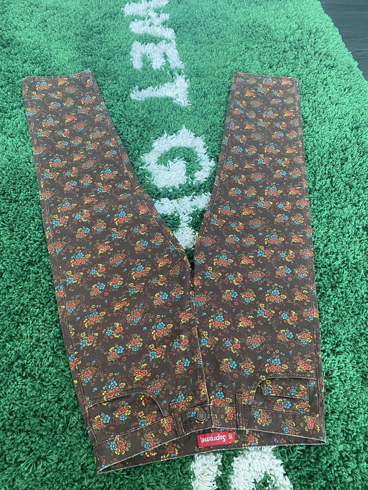 Supreme Supreme Flower Regular Jean - (SS22) Size US 30 / EU 46 - 4 Thumbnail