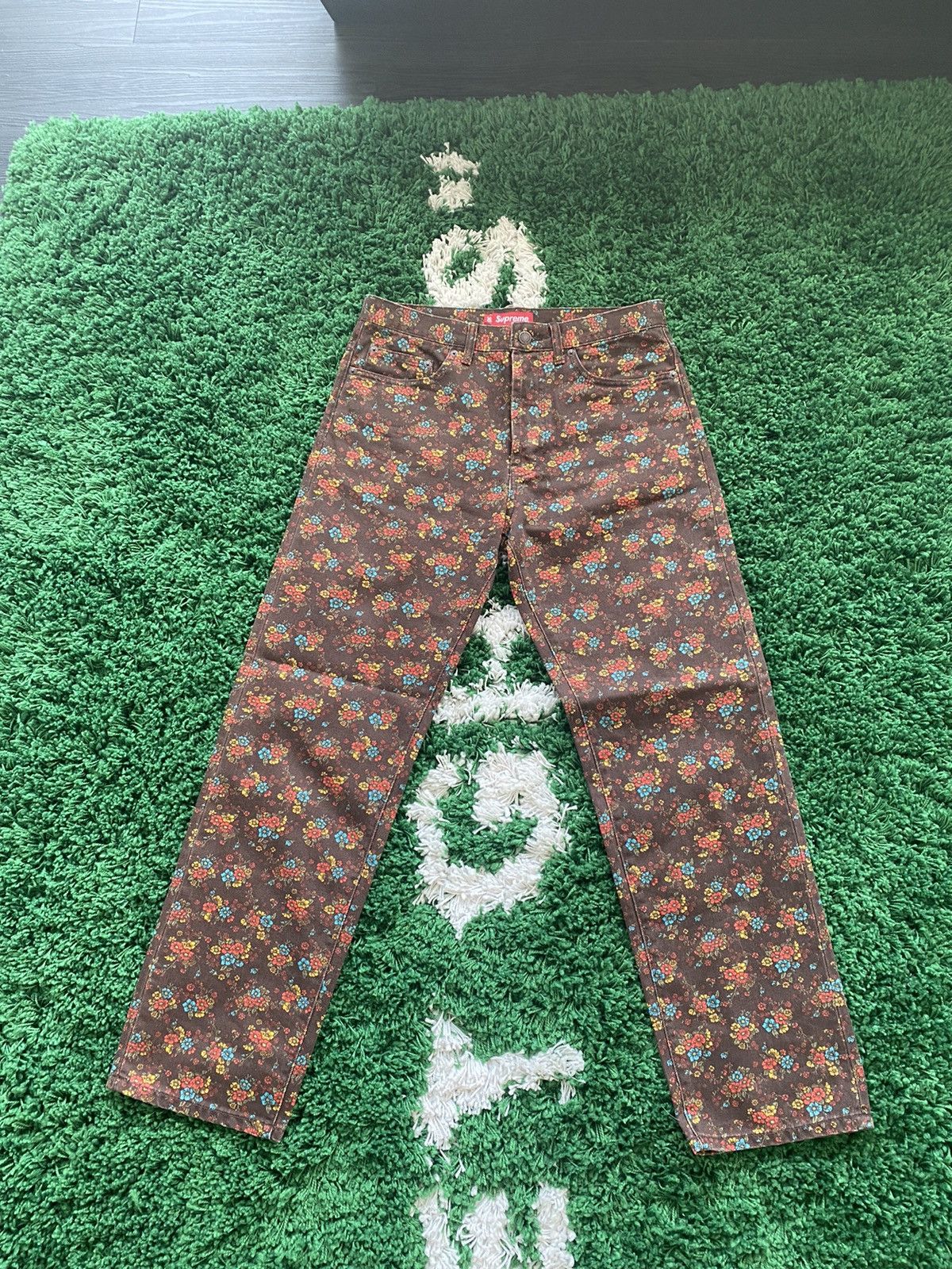 Supreme Supreme Flower Regular Jean - (SS22) Size US 30 / EU 46 - 2 Thumbnail