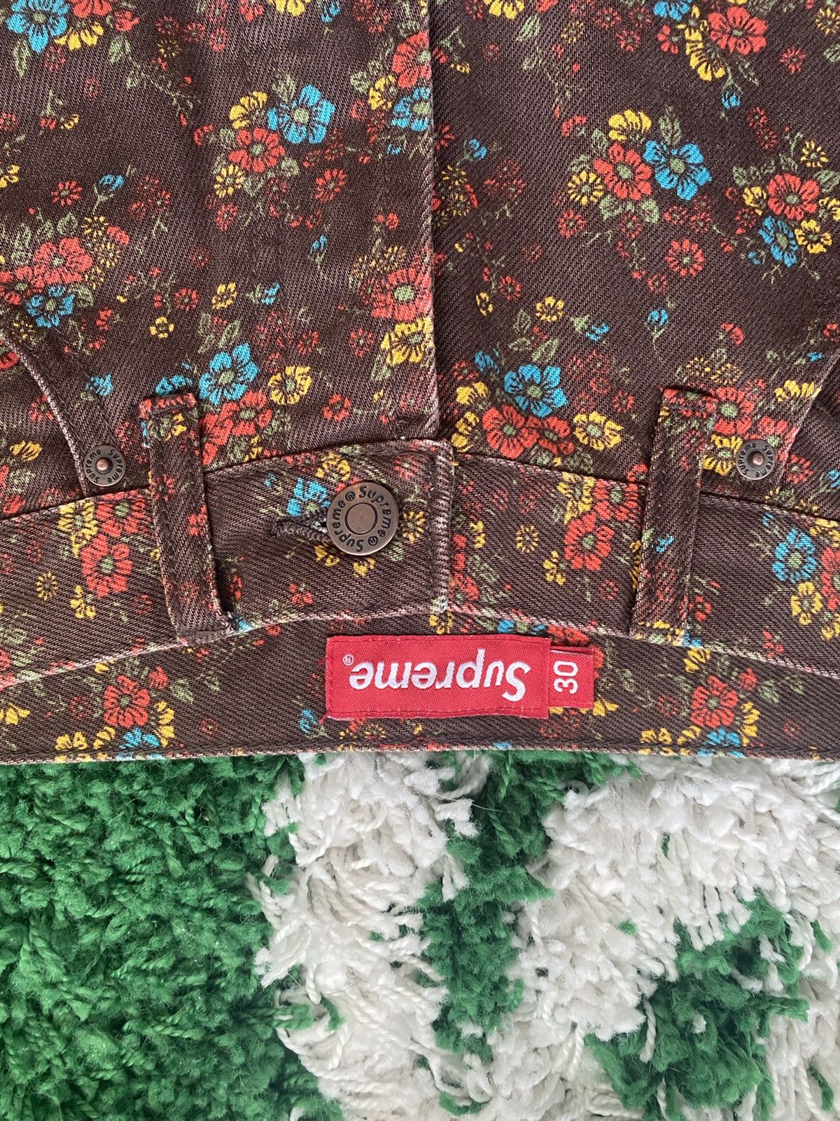 Supreme Supreme Flower Regular Jean - (SS22) Size US 30 / EU 46 - 5 Thumbnail