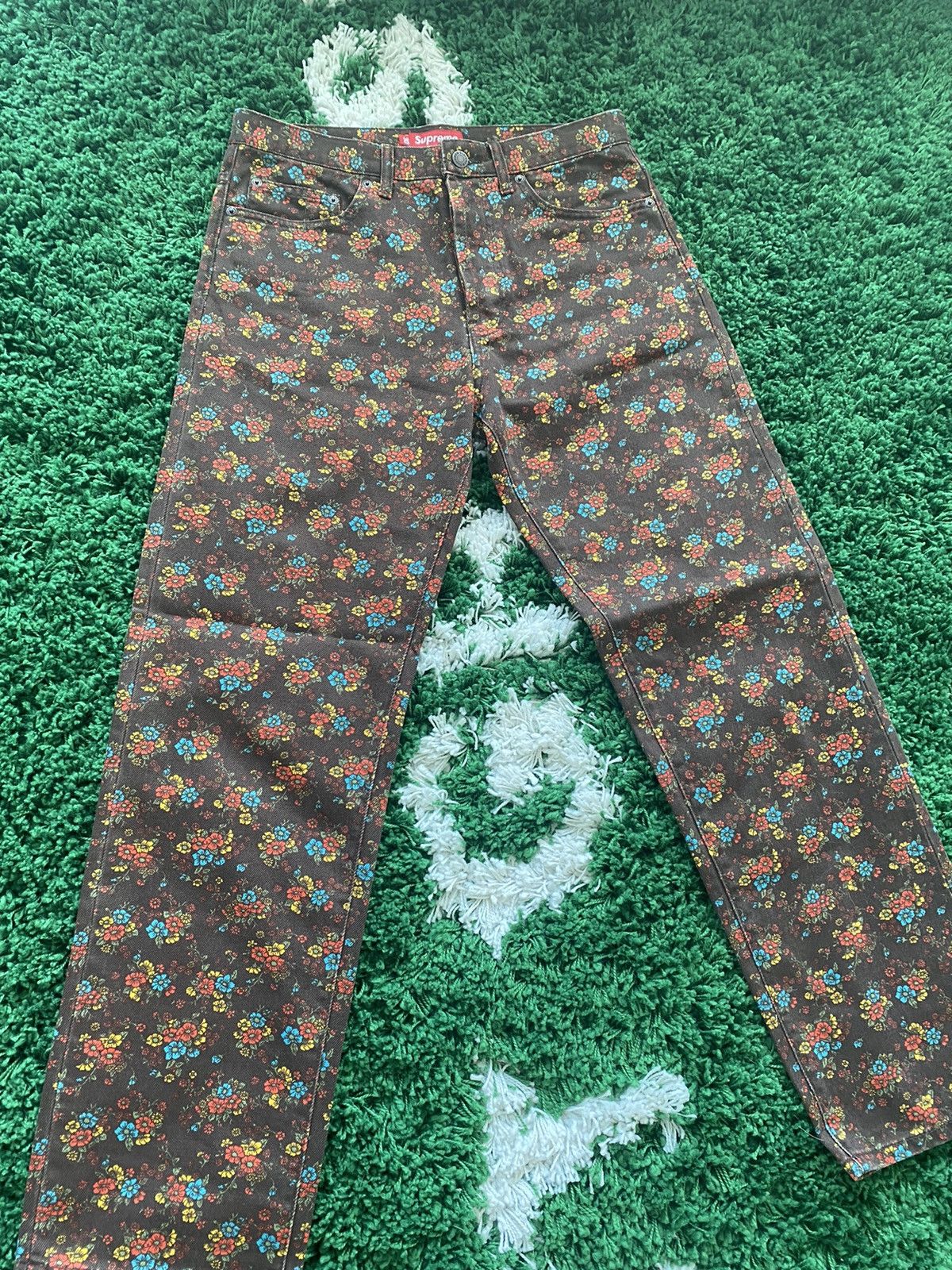 Supreme Supreme Flower Regular Jean - (SS22) Size US 30 / EU 46 - 3 Thumbnail