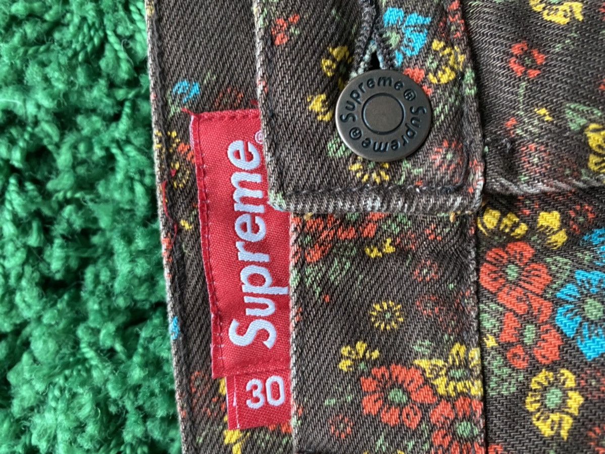 Supreme Supreme Flower Regular Jean - (SS22) Size US 30 / EU 46 - 8 Thumbnail