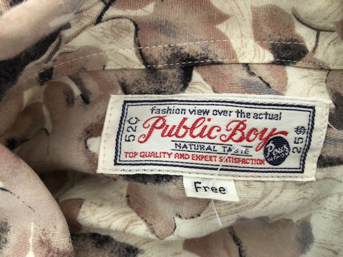 Vintage Vintage 90s Public Boy Japan Leaves Hawaiian Rayon Shirt Size US L / EU 52-54 / 3 - 12 Thumbnail