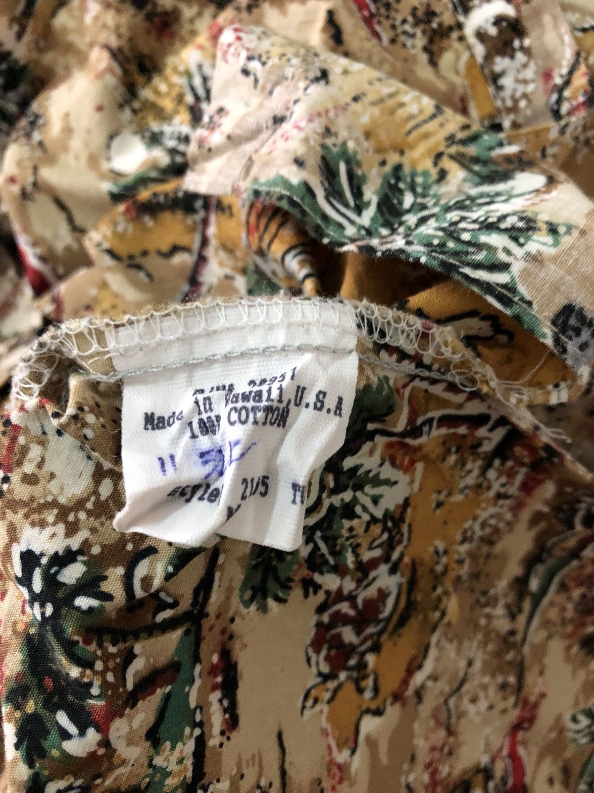 Vintage 80s Men’s Cooke Street Hula Girl Sail Boat Hawaiian Size US M / EU 48-50 / 2 - 19 Thumbnail