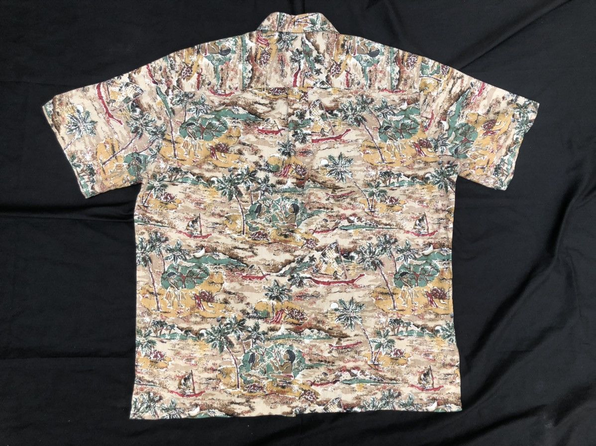 Vintage 80s Men’s Cooke Street Hula Girl Sail Boat Hawaiian Size US M / EU 48-50 / 2 - 6 Thumbnail