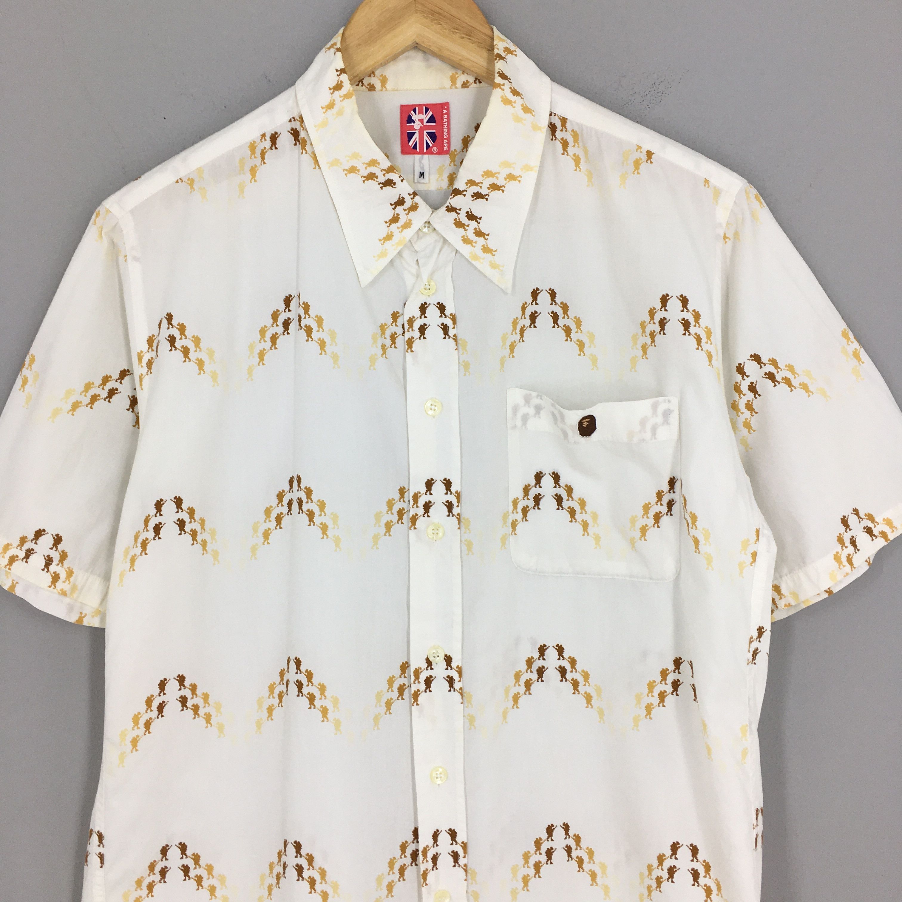 Bape A Bathing Ape Bape Command Z Oxfords Shirt Medium Size US M / EU 48-50 / 2 - 2 Thumbnail