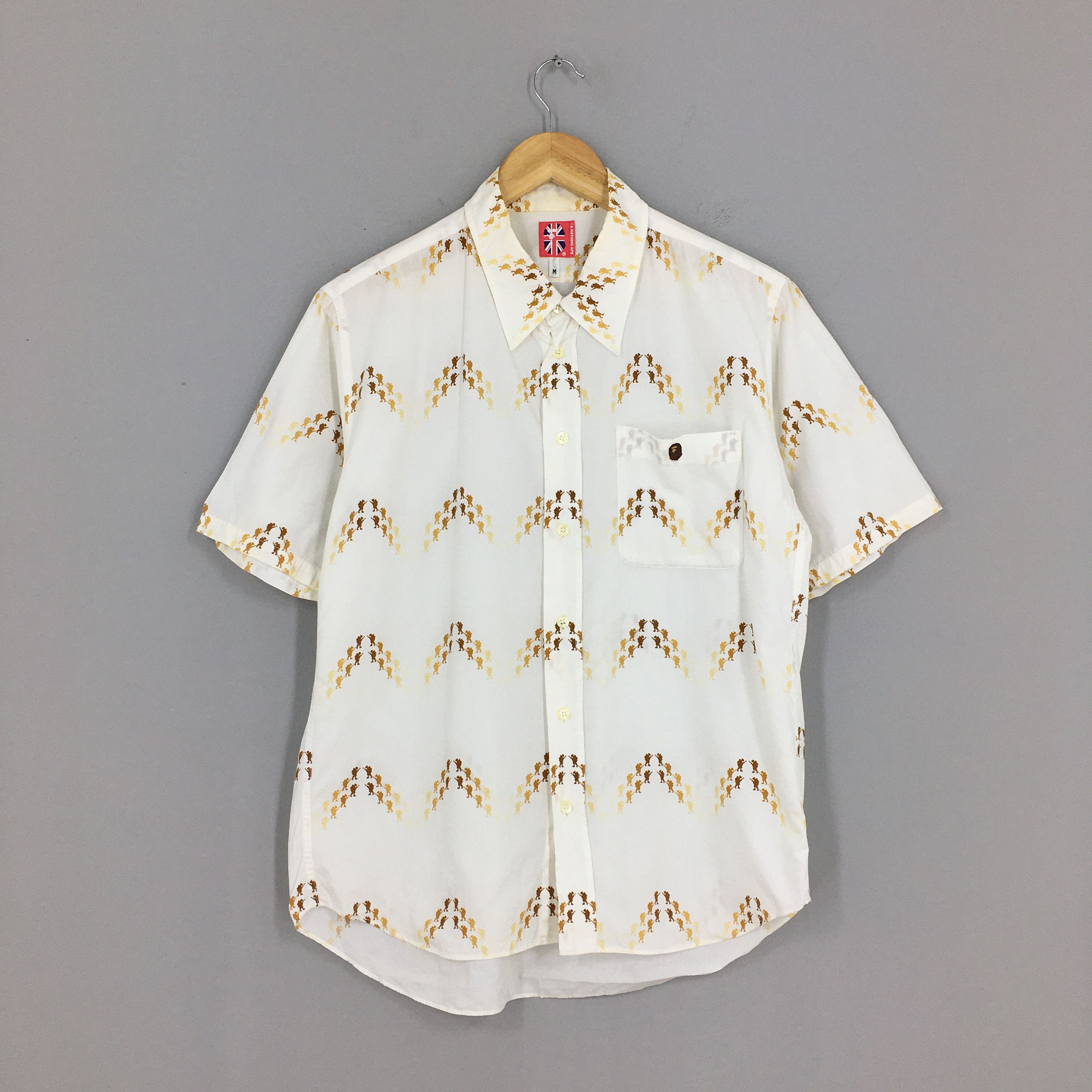 Bape A Bathing Ape Bape Command Z Oxfords Shirt Medium Size US M / EU 48-50 / 2 - 1 Thumbnail