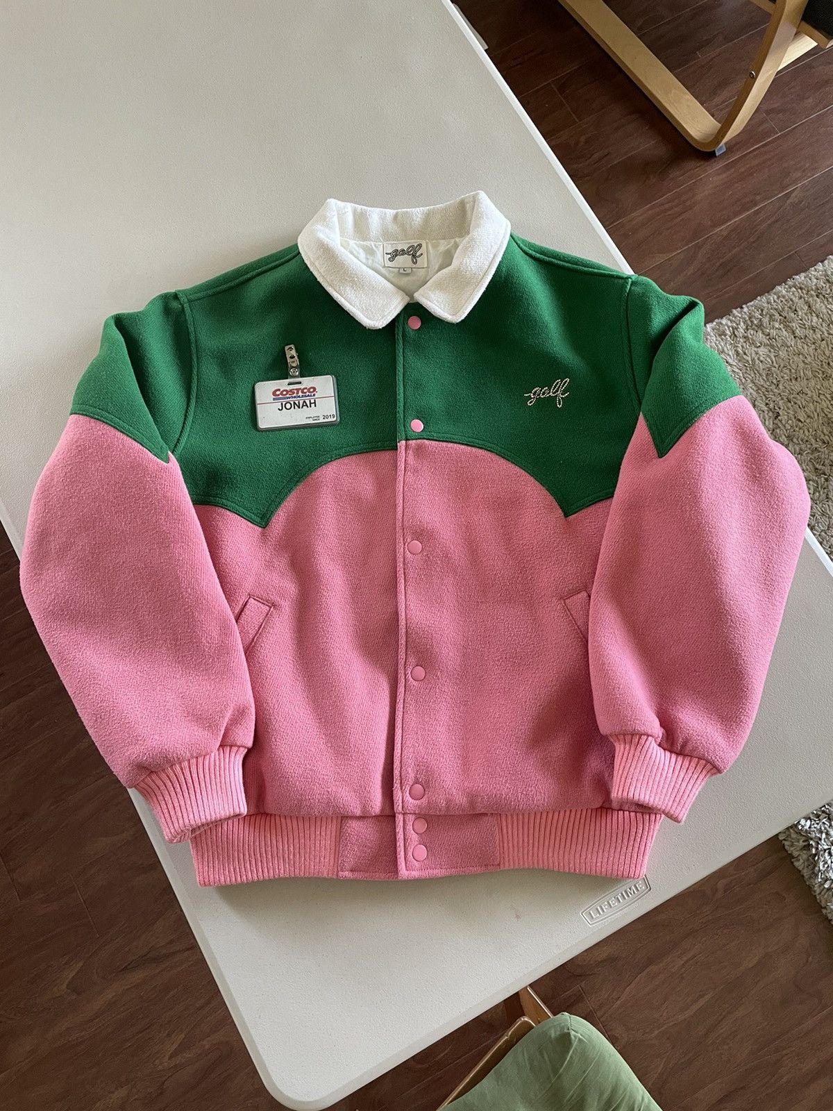 Golf Wang × Tyler The Creator × Varsity Jacket Golf Wang Watermelon Cowboy  Varsity Jacket | Grailed