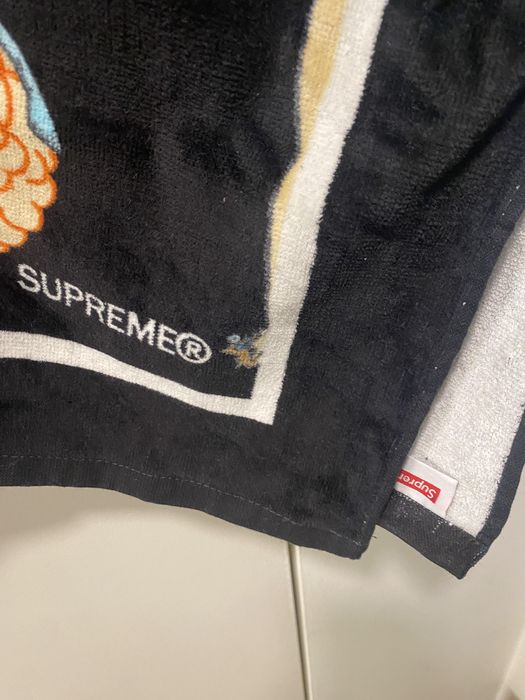 Supreme Supreme alphabet beach towel black S/S 18 | Grailed