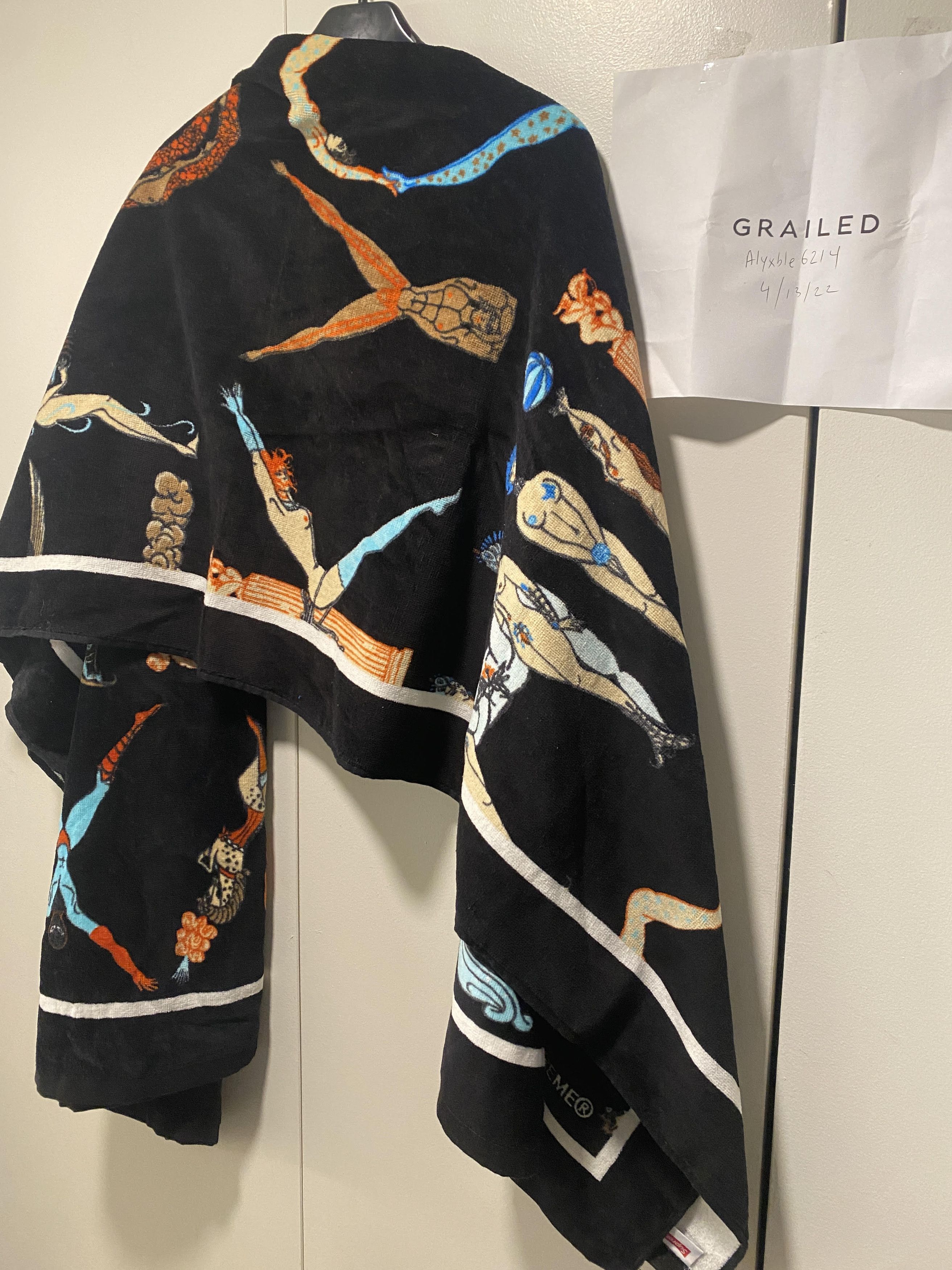 Supreme Supreme alphabet beach towel black S/S 18 Size ONE SIZE - 5 Thumbnail