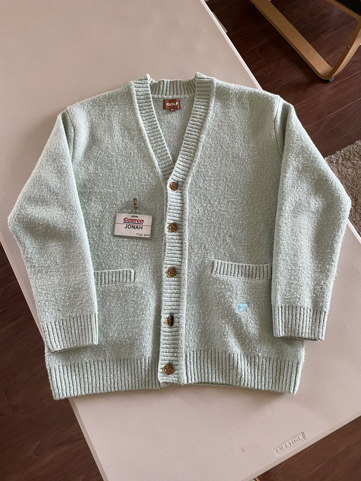 Golf Wang Golf Wang Heavyweight Mint Bee Cardigan Grailed