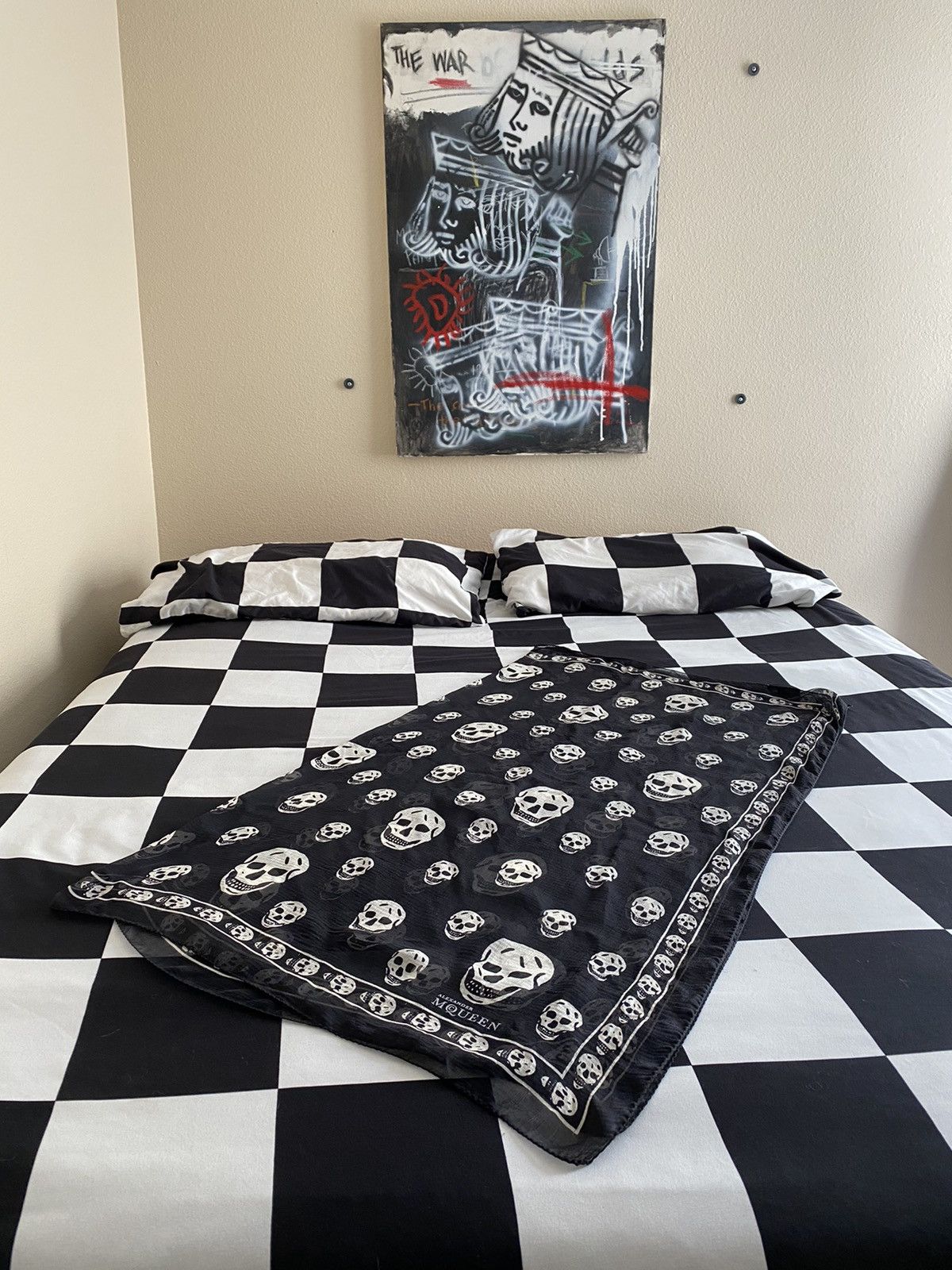 Alexander McQueen Classic Skull Scarf Size ONE SIZE - 3 Thumbnail