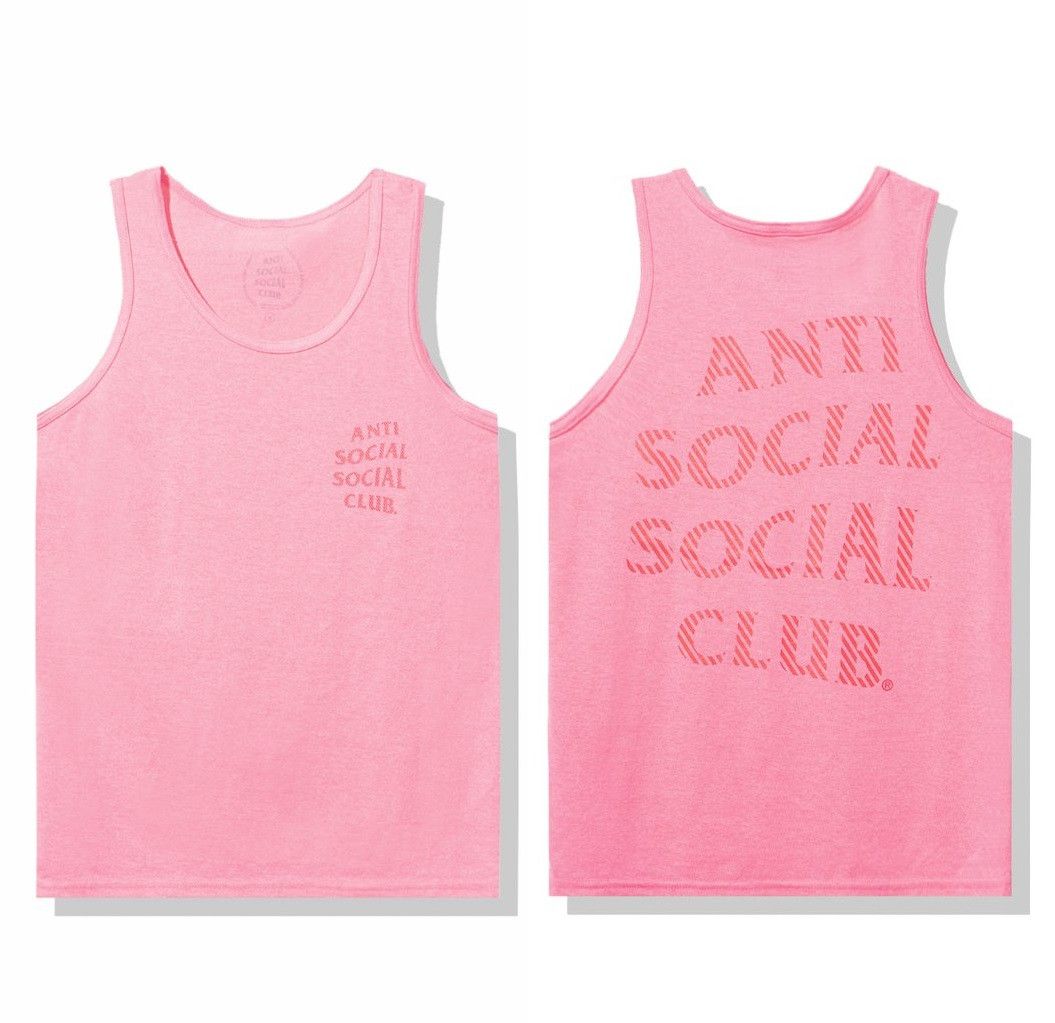 Anti Social Social Club DS ASSC Goodbye Summer Pink Tank Tee bape kith kaws vlone Size US S / EU 44-46 / 1 - 1 Thumbnail