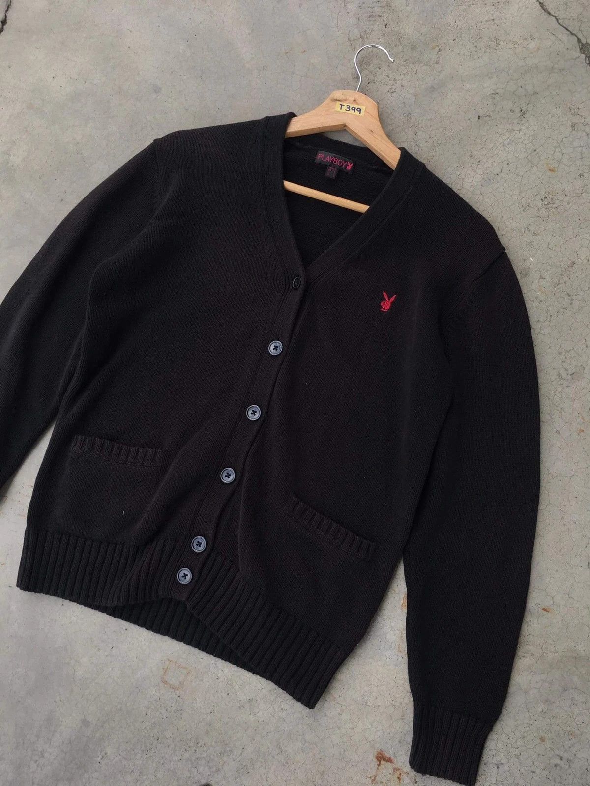 Playboy 📌Playboy Embroidery Logo Pullover Knitt Cardigan Pattern Size US S / EU 44-46 / 1 - 4 Thumbnail