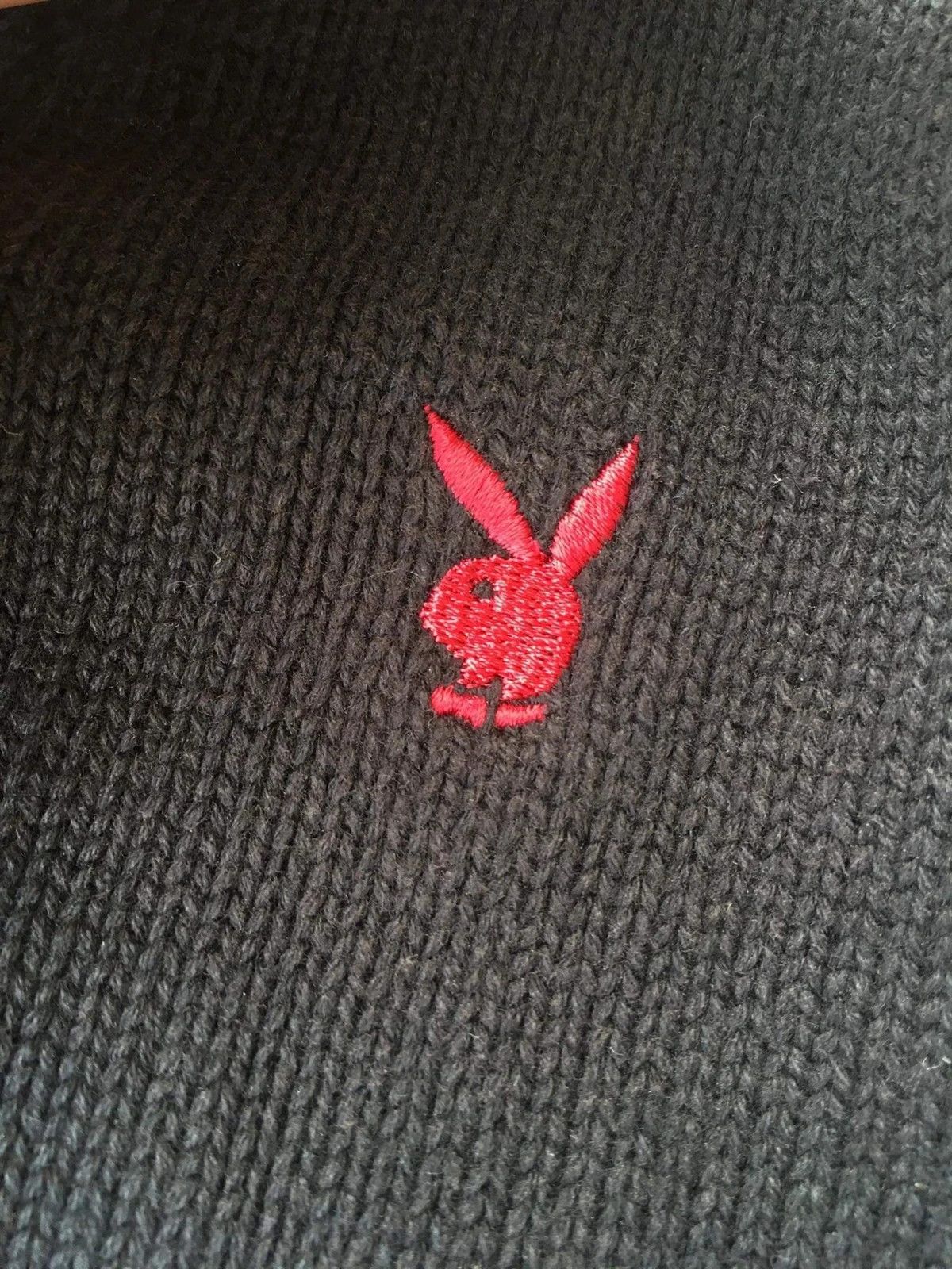 Playboy 📌Playboy Embroidery Logo Pullover Knitt Cardigan Pattern Size US S / EU 44-46 / 1 - 8 Thumbnail