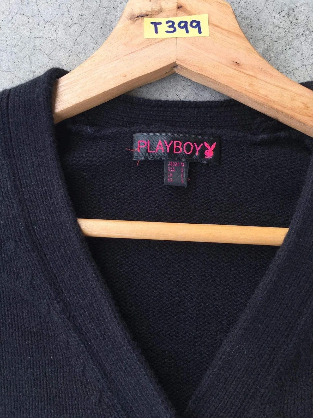 Playboy 📌Playboy Embroidery Logo Pullover Knitt Cardigan Pattern Size US S / EU 44-46 / 1 - 7 Thumbnail