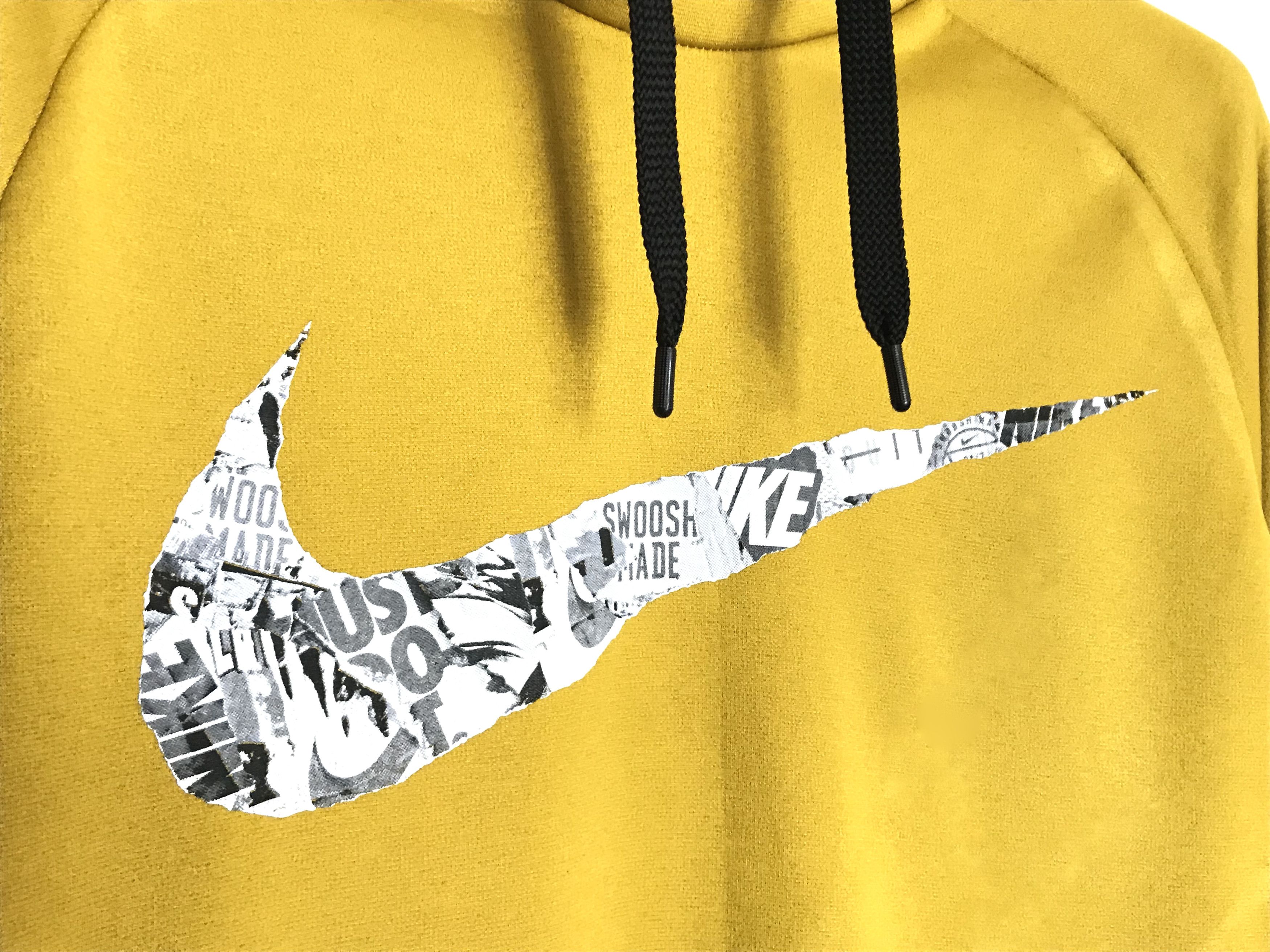 Nike Nike Crewneck Sweatshirt Swoosh Logo 90 s Mustard Yellow Grailed