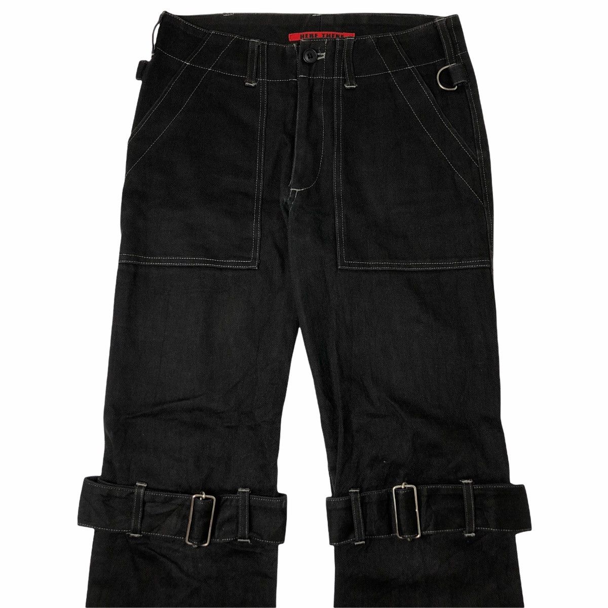 Other 2000s Here There - Denim Bondage Multizip Pants Size US 30 / EU 46 - 3 Thumbnail