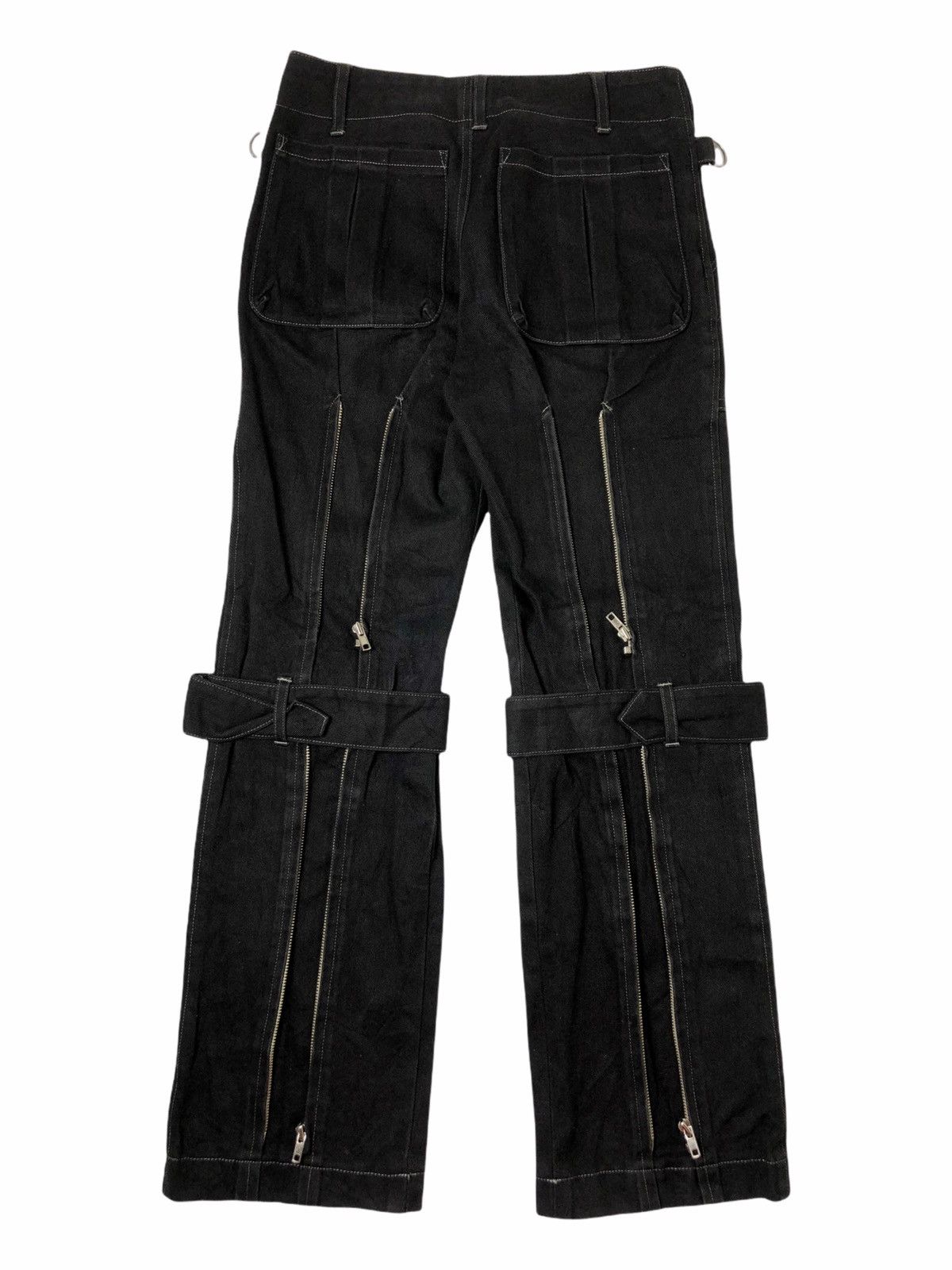 Other 2000s Here There - Denim Bondage Multizip Pants Size US 30 / EU 46 - 1 Thumbnail