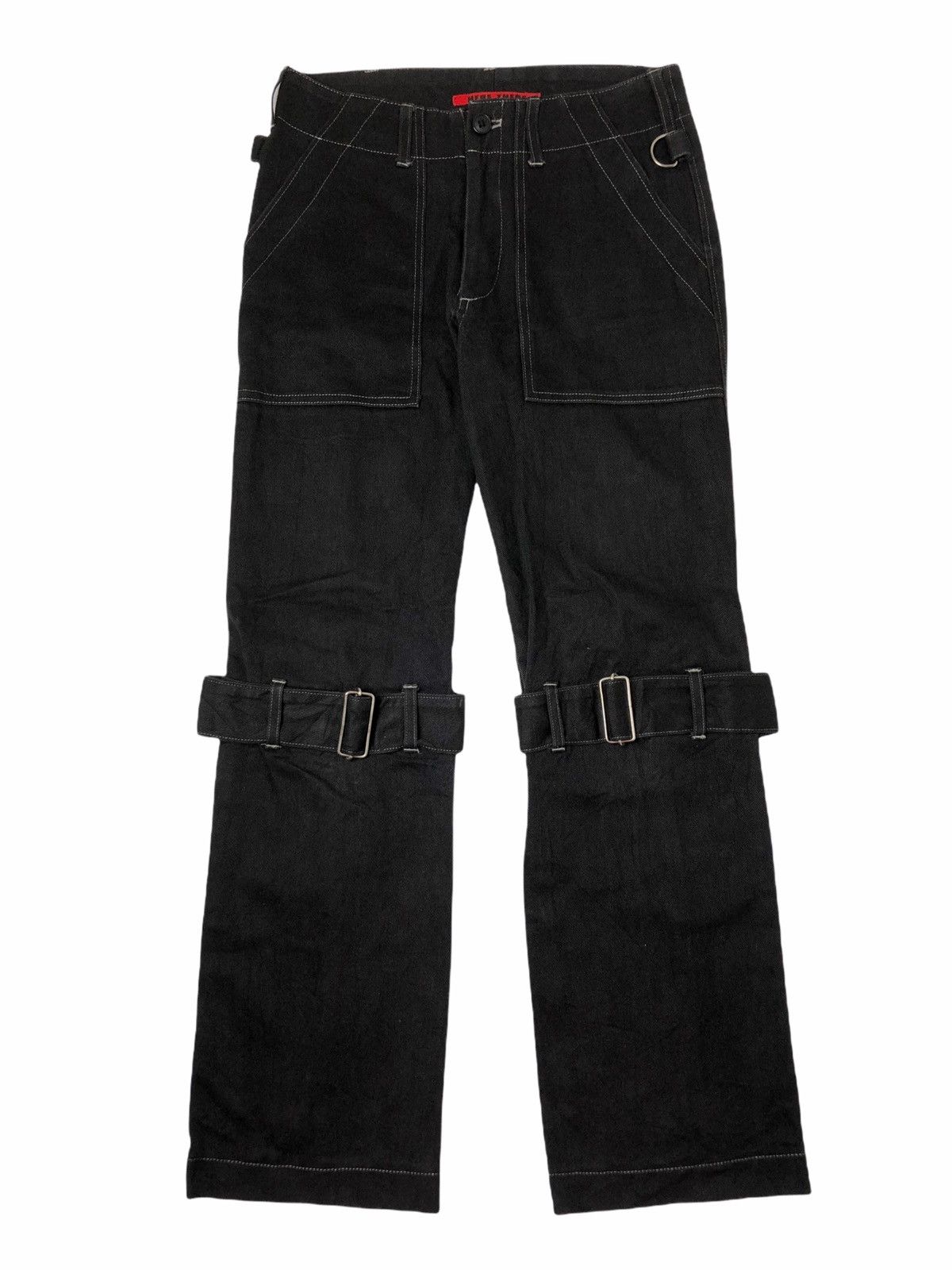 Other 2000s Here There - Denim Bondage Multizip Pants Size US 30 / EU 46 - 2 Thumbnail