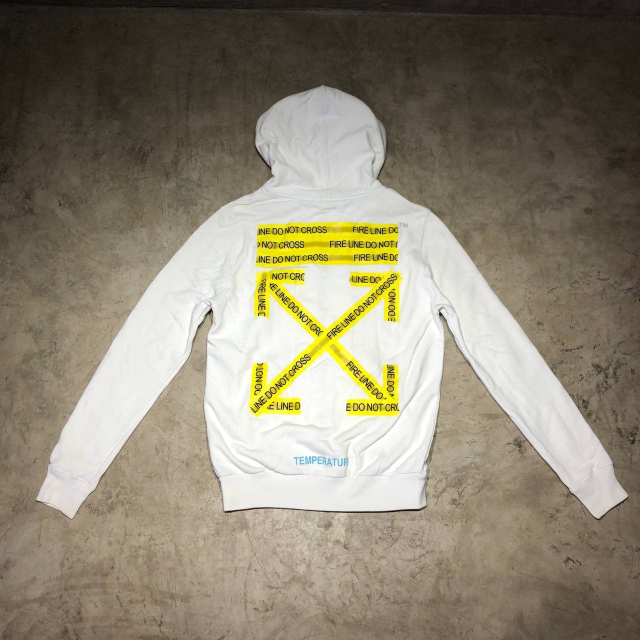 Off white firetape zip hoodie best sale