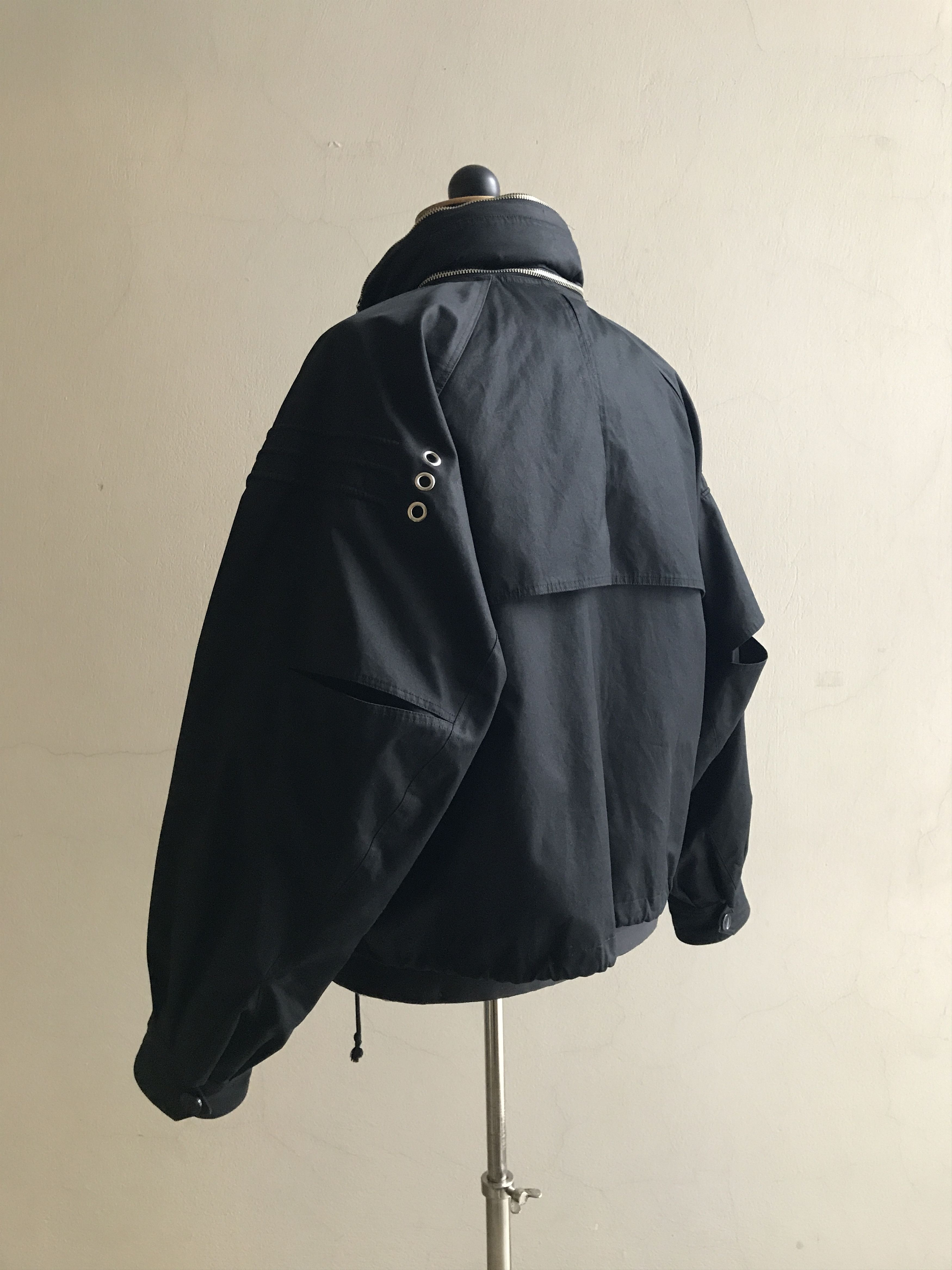 Raf Simons SS 2006 Icarus Surgit Black Cropped Parachute Raf Simons SS 2006 Icarus Surgit Black Cropped Parachute
