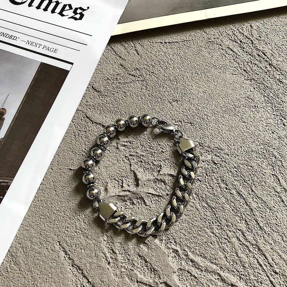 Jewelry × Vintage Stylish Ball Chain Splicing Gothic Bracelet Size ONE SIZE - 3 Thumbnail