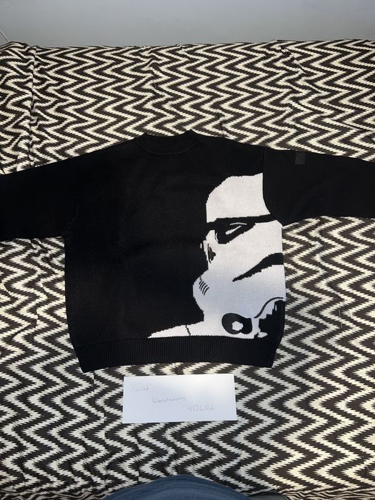 Kith Kith x Star Wars Stormtrooper Crewneck Sweater Black L | Grailed