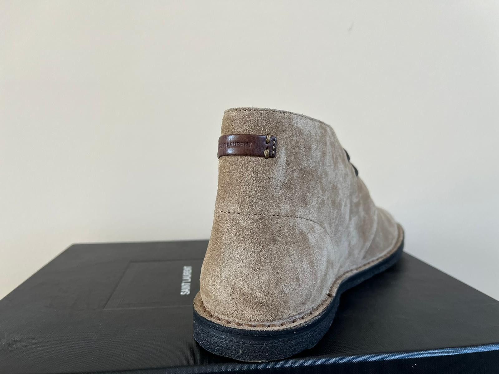 Saint Laurent Paris Mid Top Shoe in Brown Color Size US 12 / EU 45 - 8 Thumbnail