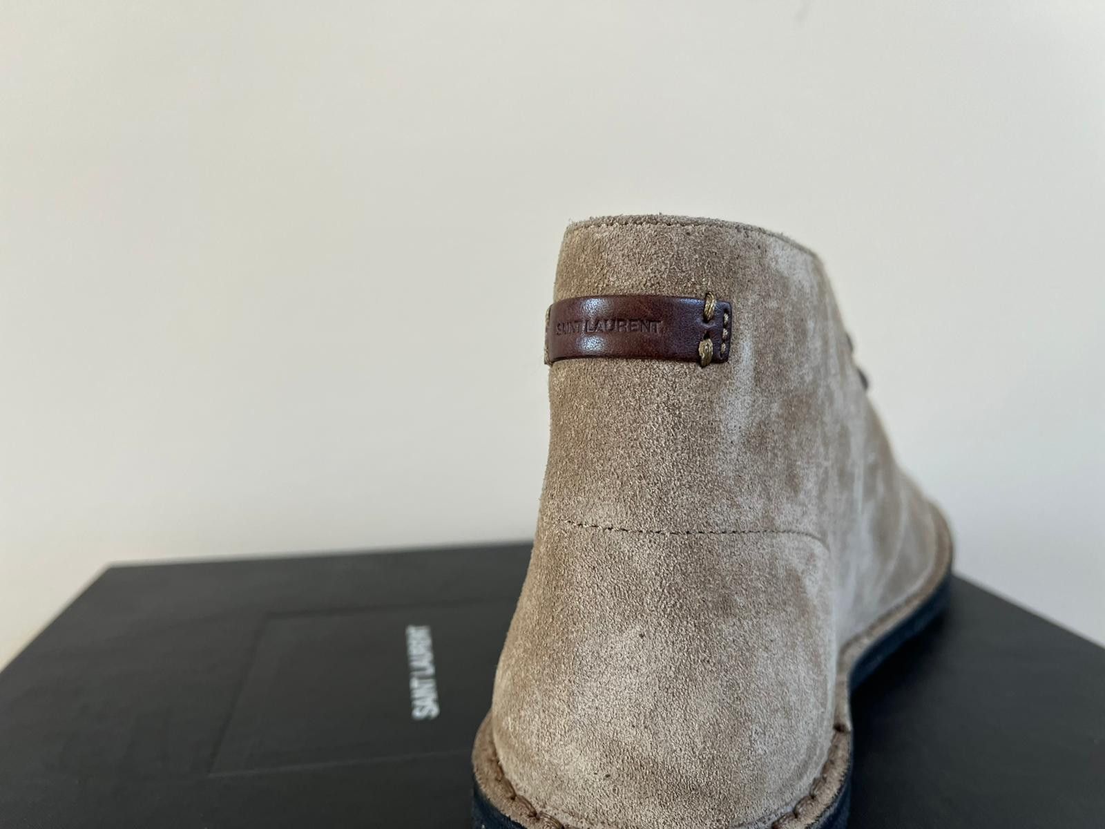 Saint Laurent Paris Mid Top Shoe in Brown Color Size US 12 / EU 45 - 9 Thumbnail